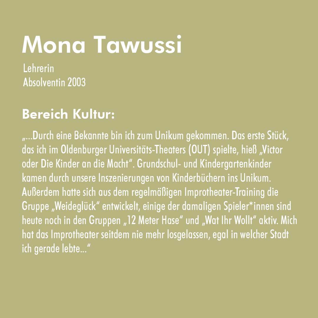 Alumna Mona Tawussi