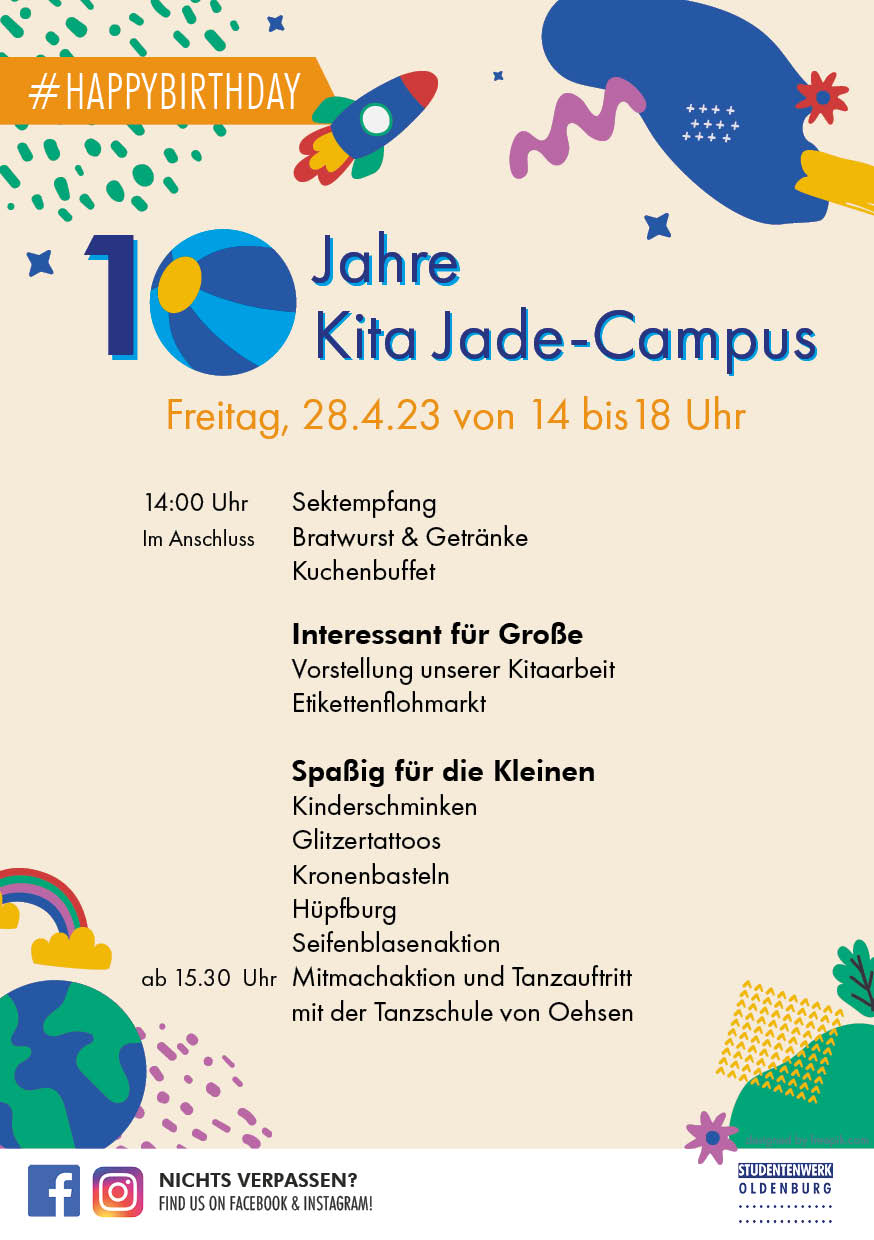 Programm: 10 Jahre Kita Jade Campus