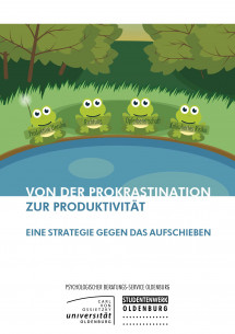 Cover der Broschüre "Von der Prokrastination zur Produktivität"